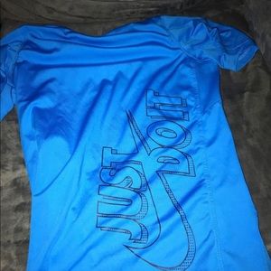 Nike Just Do It T-Shirt Black And Blue